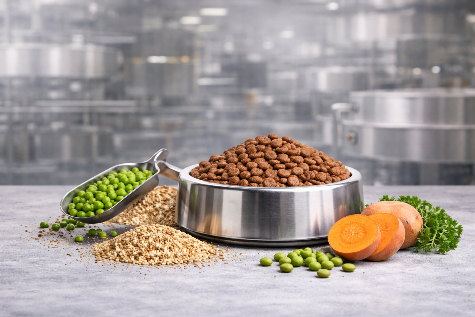 Pet food ingredient supply scene